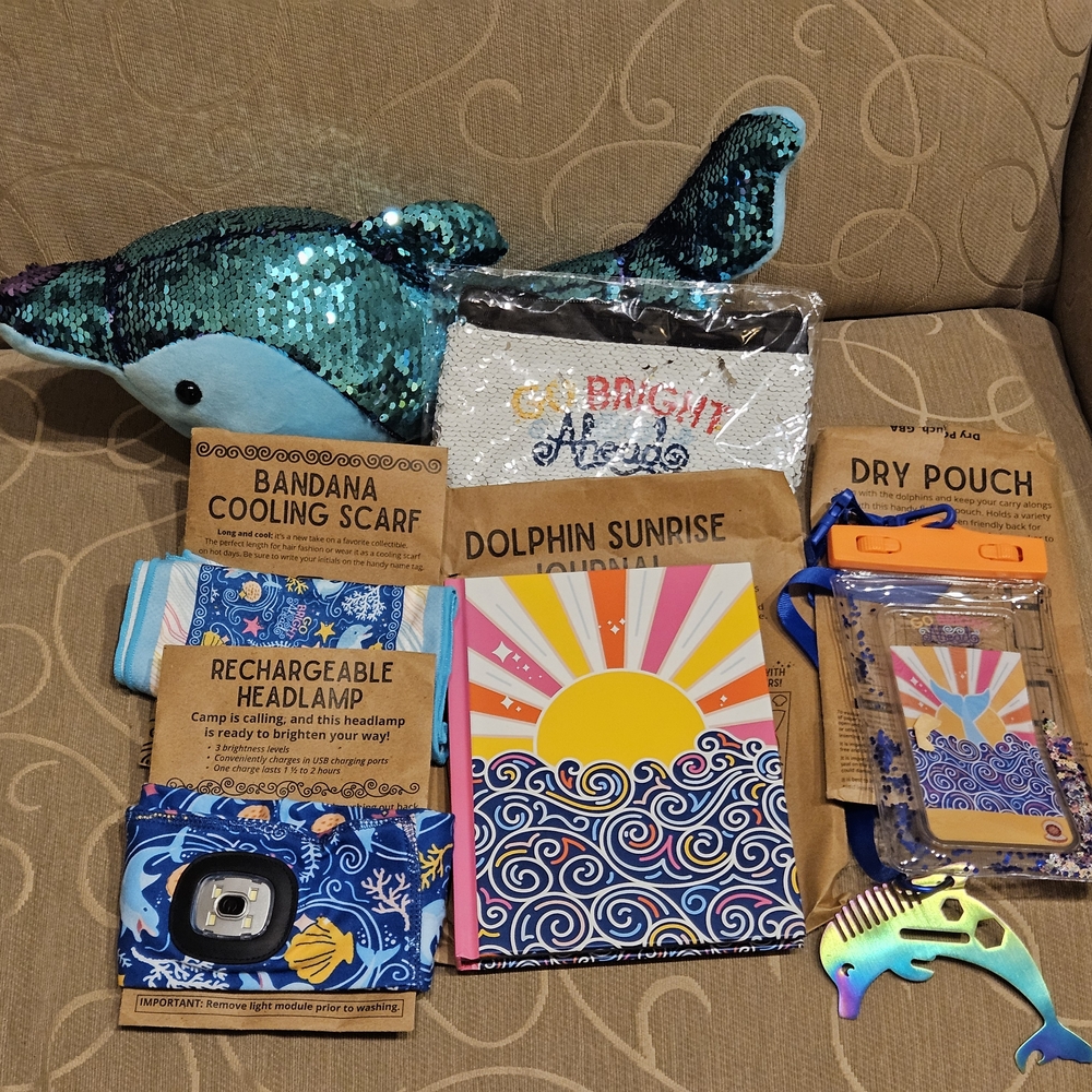Brand New: 2023 Girl Scouts Prize Lot Dolphin theme